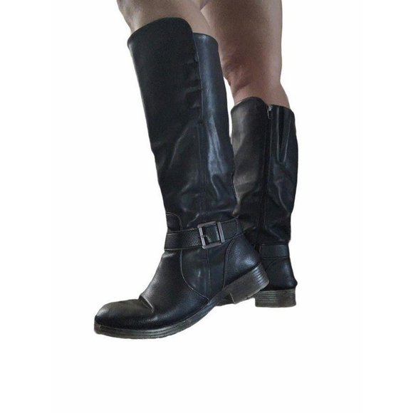 b.o.c. Shoes - B.O.C Black Leather boots - wide calf 8.5